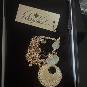 Patricia Nash Gold and Cream Statement Necklace